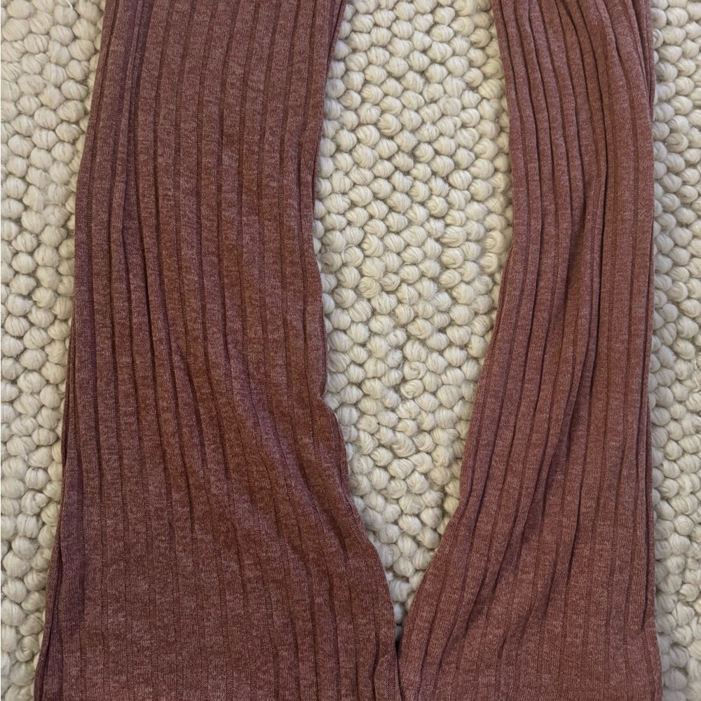Zara Wide Leg Pants with Ribbed Texture - Picture 3 of 4
